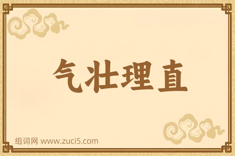 成语气壮理直图片