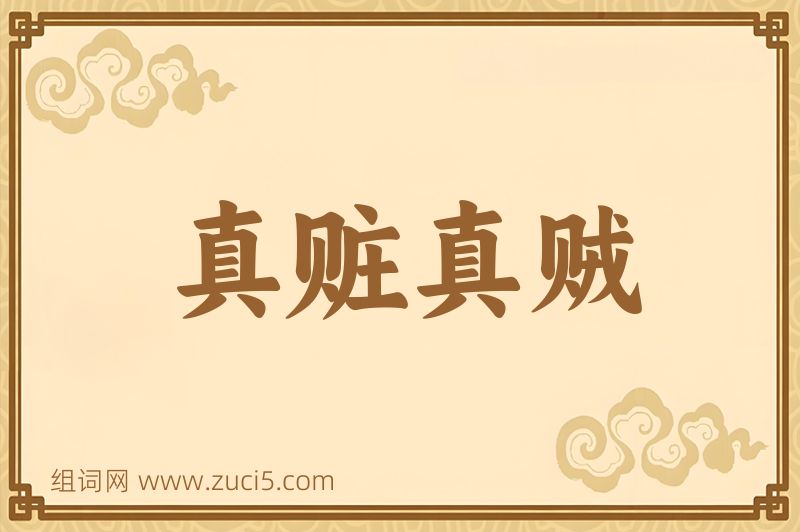 成语真赃真贼图片