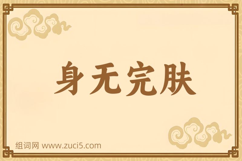 成语身无完肤图片