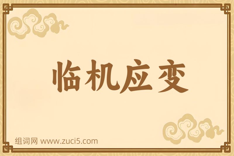 成语临机应变图片