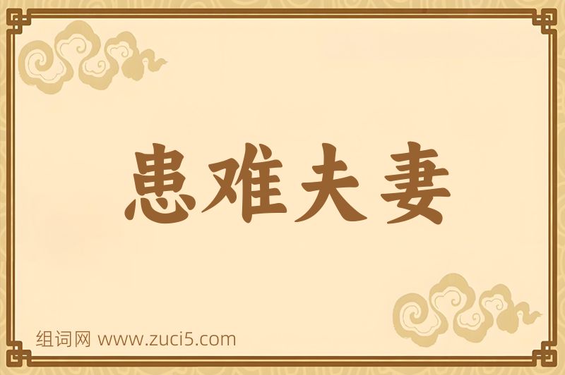 成语患难夫妻图片