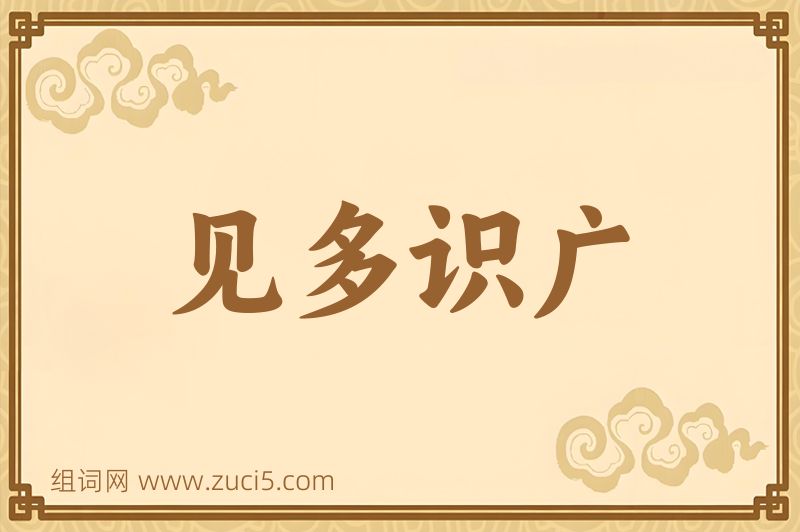成语见多识广图片