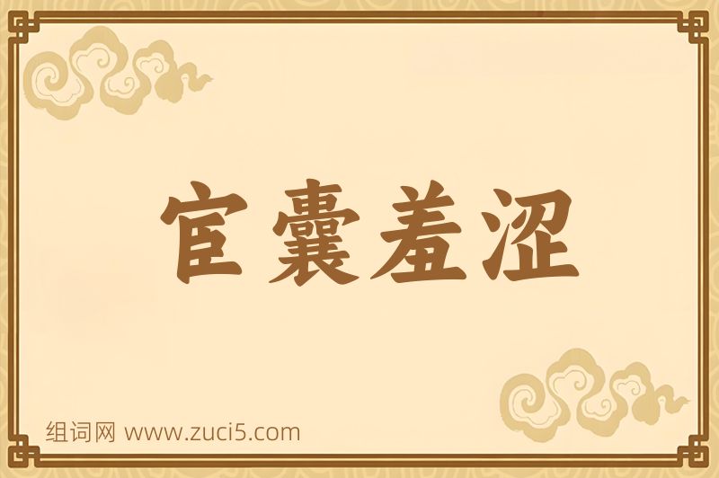 成语宦囊羞涩图片