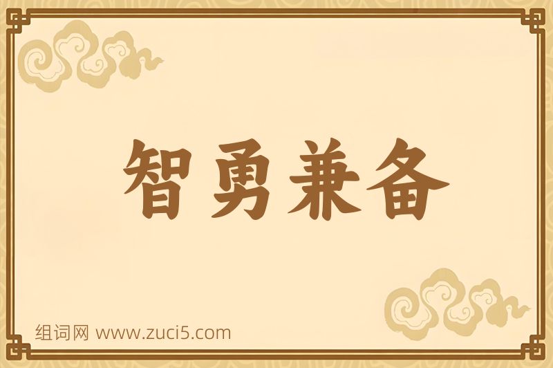 成语智勇兼备图片