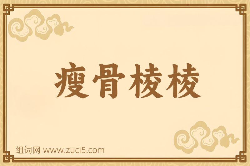 成语瘦骨棱棱图片
