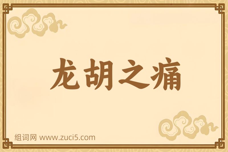 成语龙胡之痛图片
