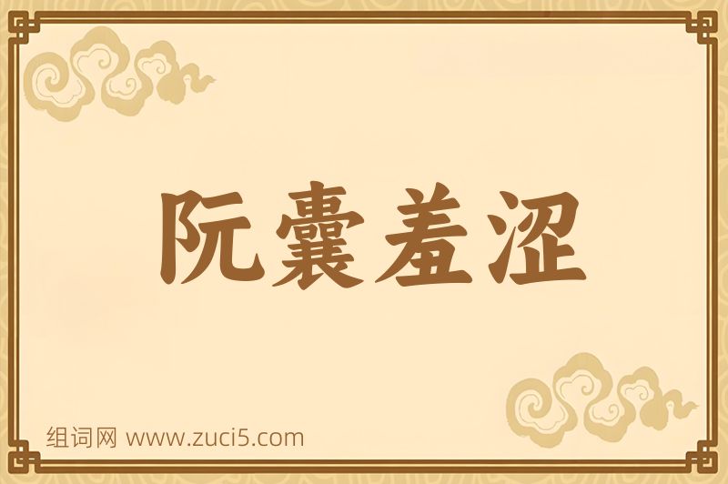 成语阮囊羞涩图片