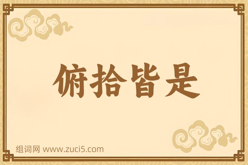 成语俯拾皆是图片