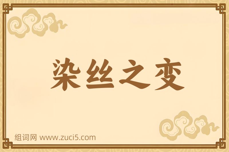成语染丝之变图片