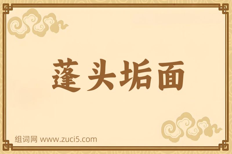 成语蓬头垢面图片