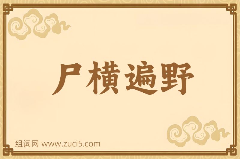 成语尸横遍野图片