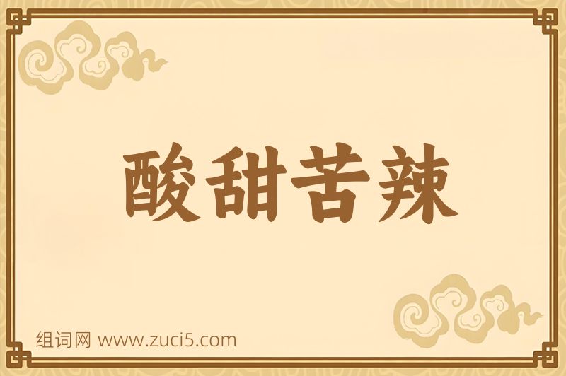 成语酸甜苦辣图片