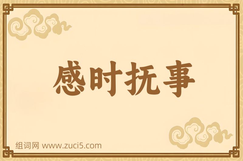 成语感时抚事图片