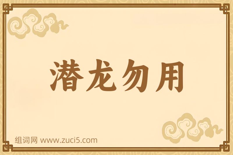 成语潜龙勿用图片