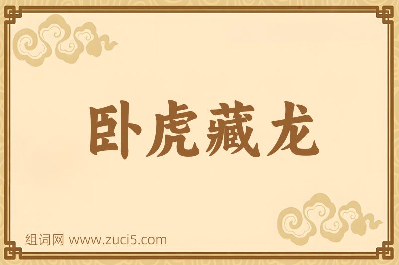 成语卧虎藏龙图片