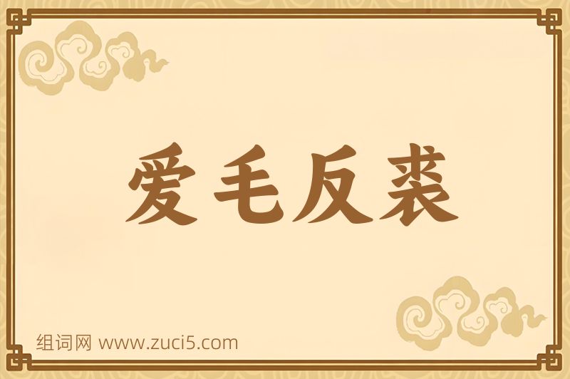 成语爱毛反裘图片
