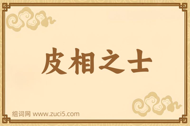 成语皮相之士图片