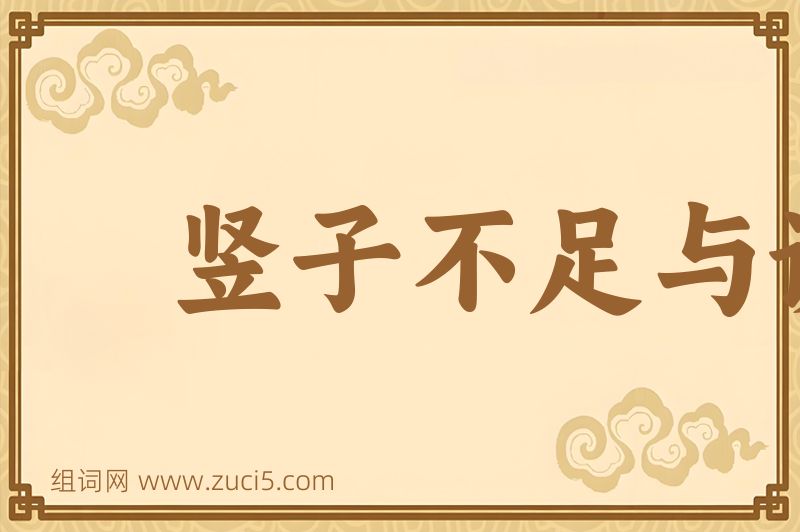 成语竖子不足与谋图片
