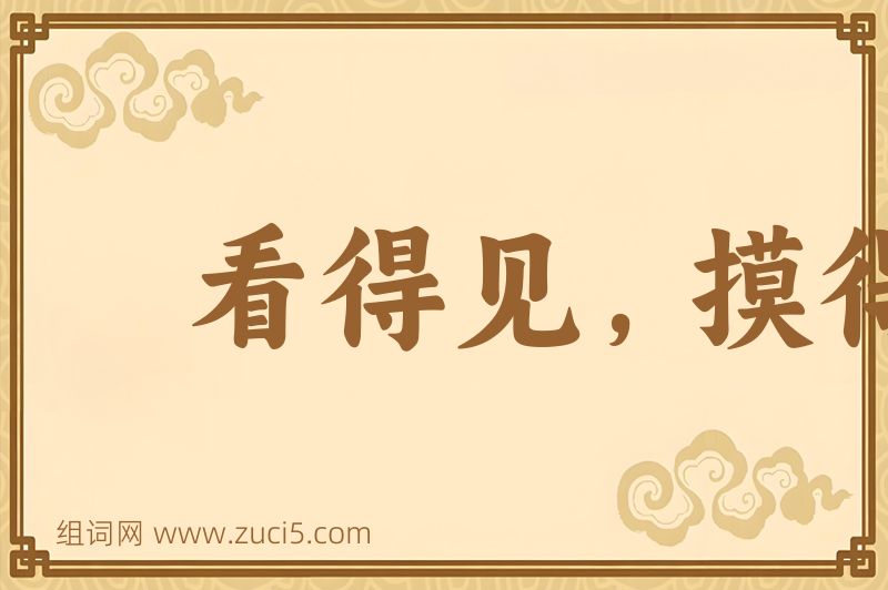 成语看得见，摸得着图片