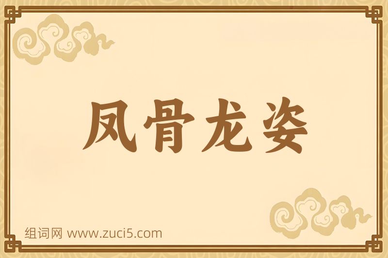 成语凤骨龙姿图片