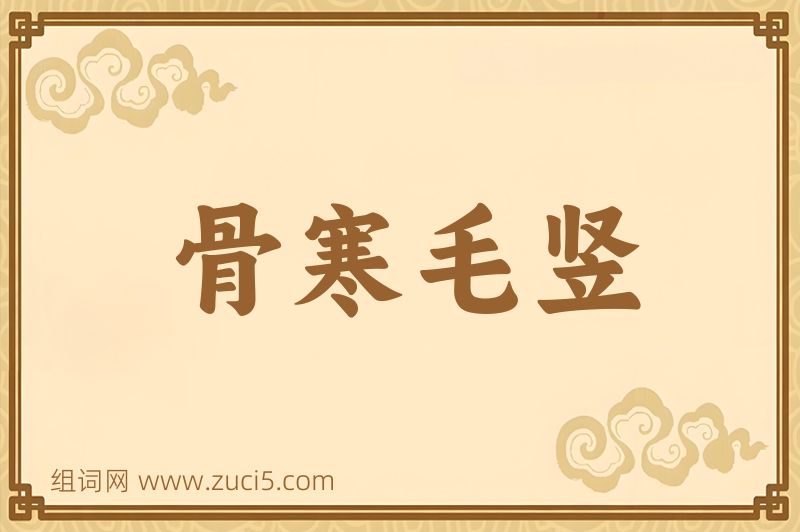成语骨寒毛竖图片