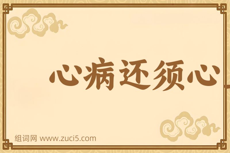 成语心病还须心上医图片