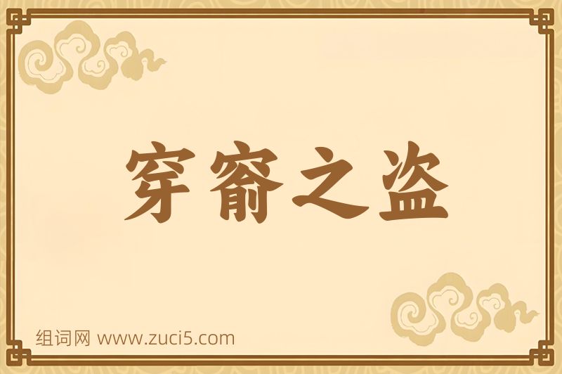 成语穿窬之盗图片