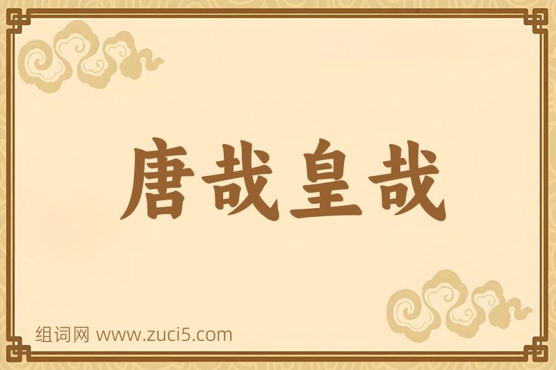成语唐哉皇哉图片