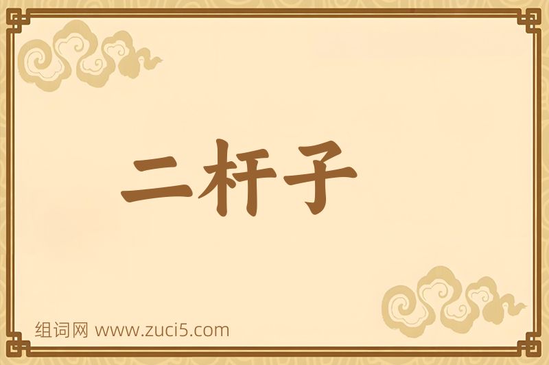 成语二杆子图片