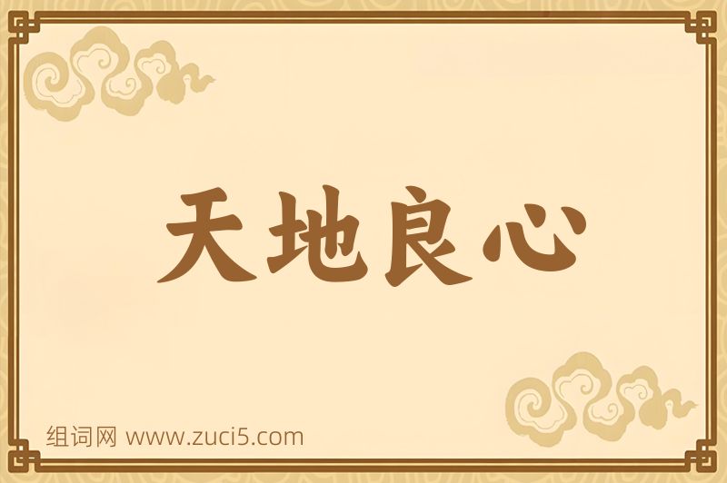 成语天地良心图片
