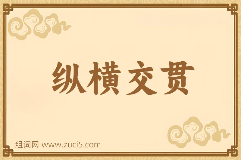 成语纵横交贯图片
