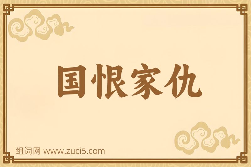 成语国恨家仇图片