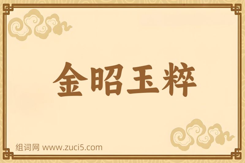成语金昭玉粹图片