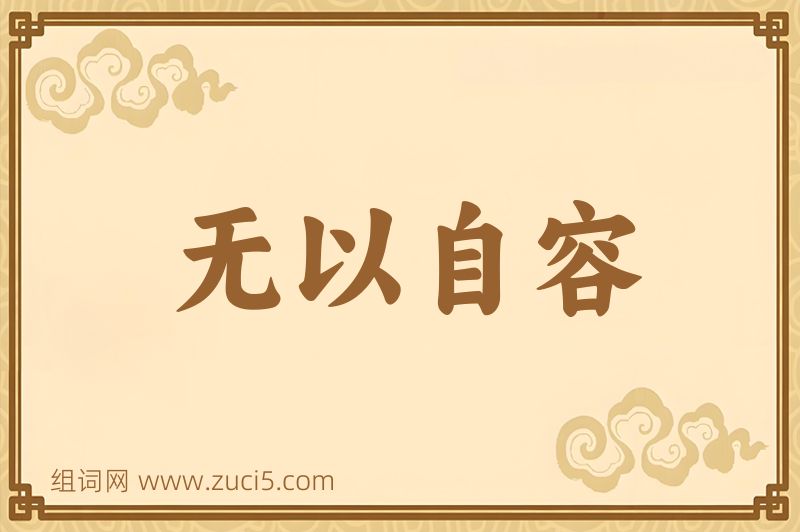 成语无以自容图片