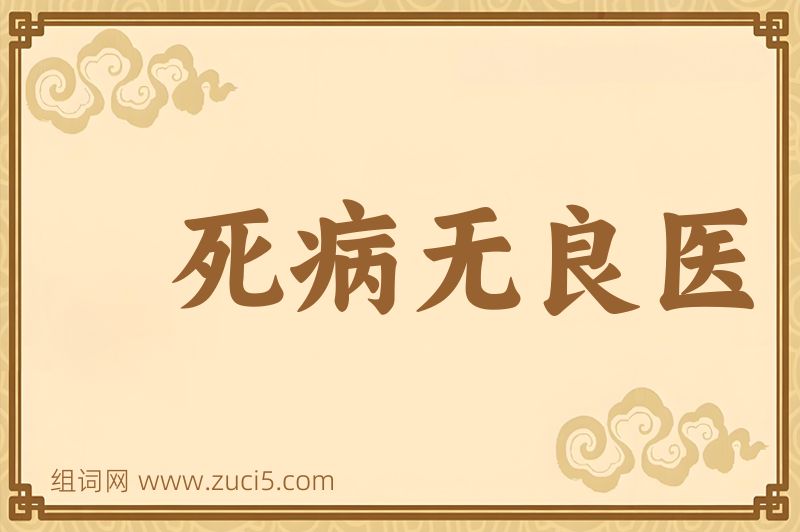 成语死病无良医图片