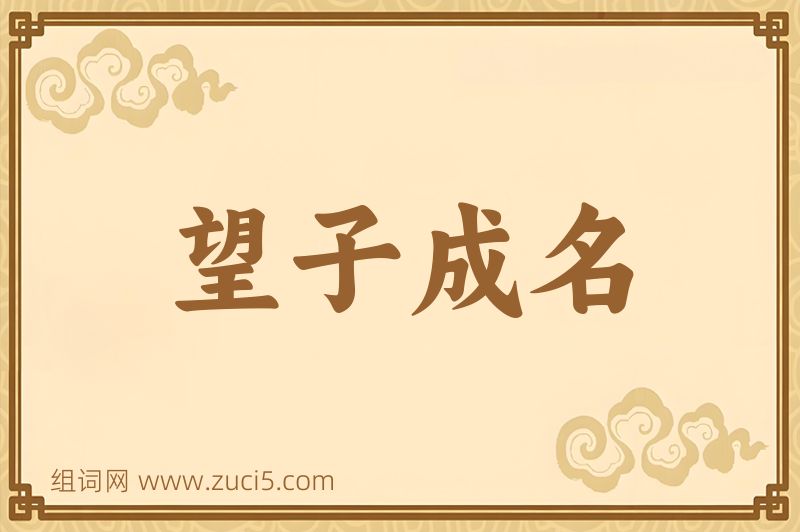 成语望子成名图片