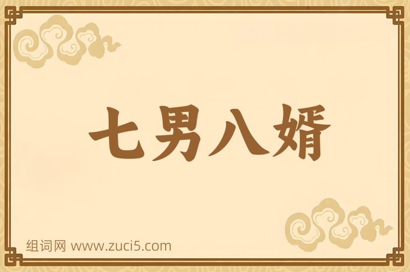 成语七男八婿图片