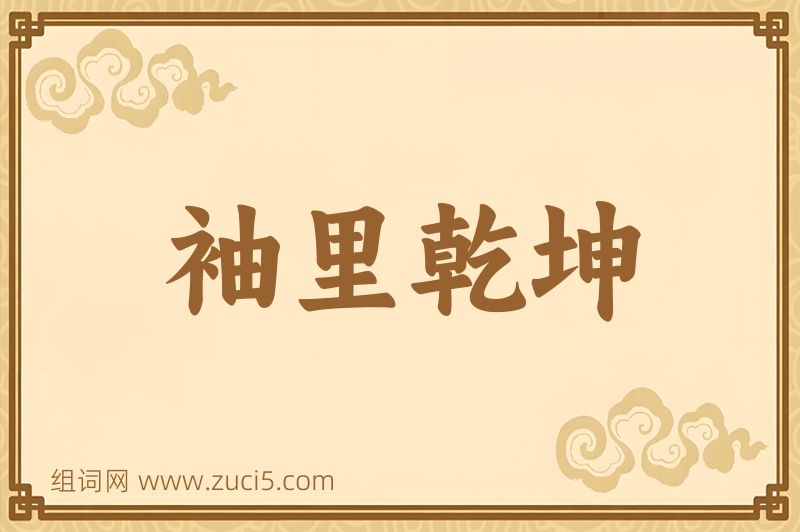成语袖里乾坤图片