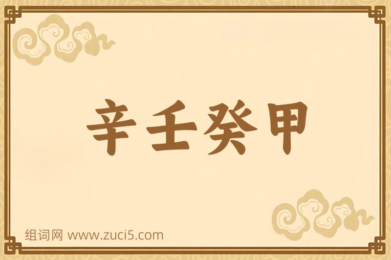 成语辛壬癸甲图片