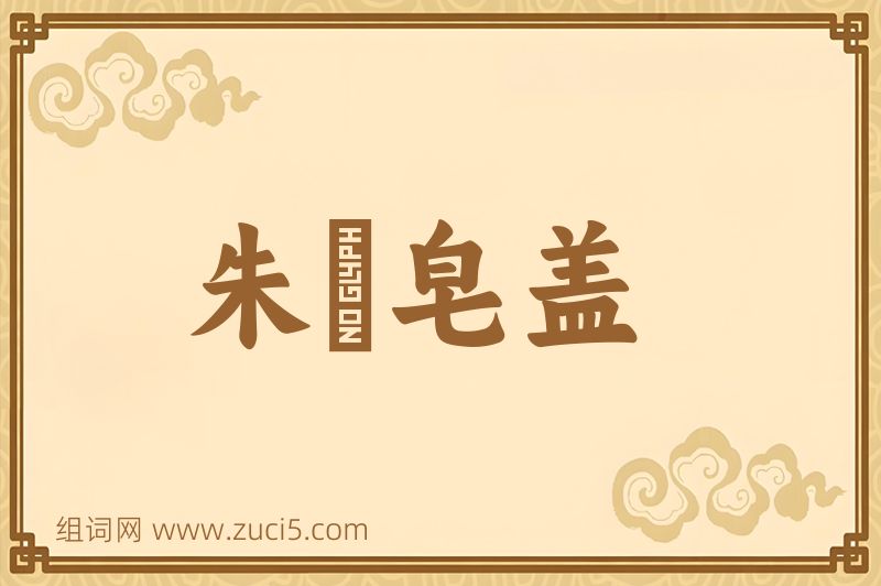 成语朱轓皂盖图片