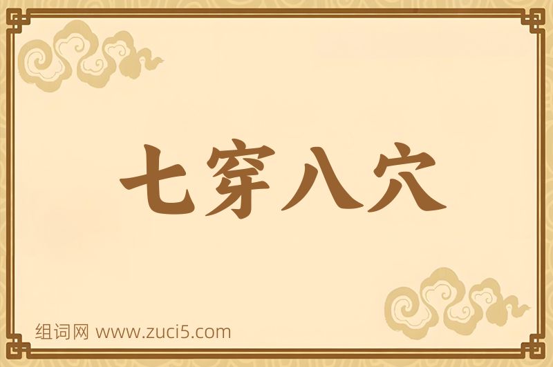成语七穿八穴图片