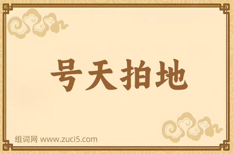 成语号天拍地图片