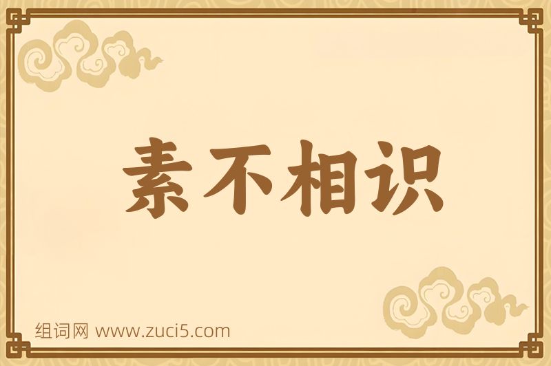 成语素不相识图片