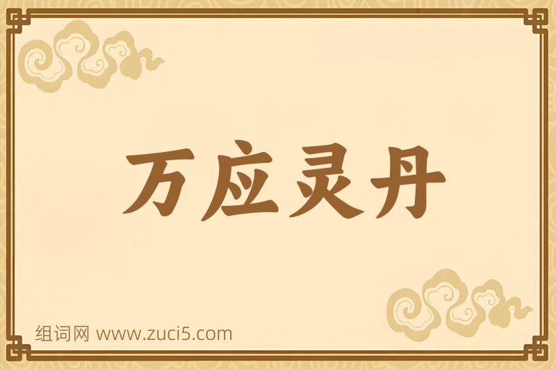 成语万应灵丹图片