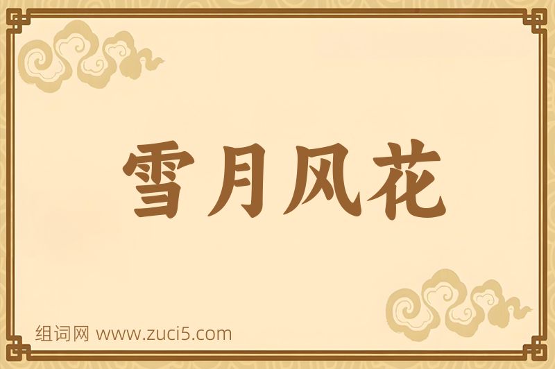 成语雪月风花图片