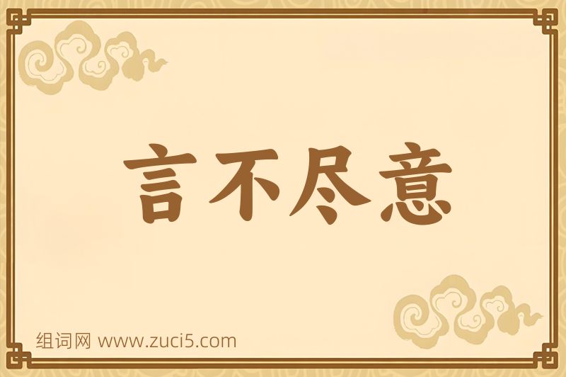成语言不尽意图片