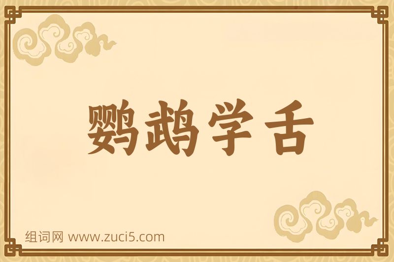 成语鹦鹉学舌图片
