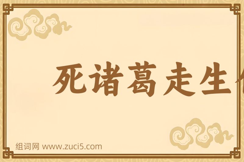 成语死诸葛走生仲达图片