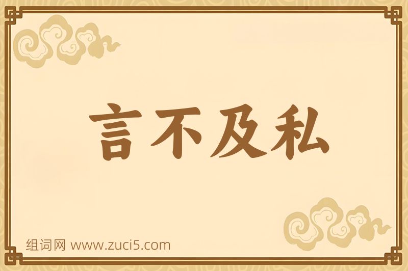 成语言不及私图片